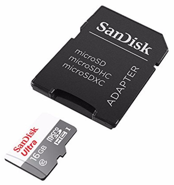 Yaddaş kartı  SanDisk Ultra UHS-I microSDHC 16GB 10cl w/a (SDSQUNB-016G-GN3MA) - Maxi.az