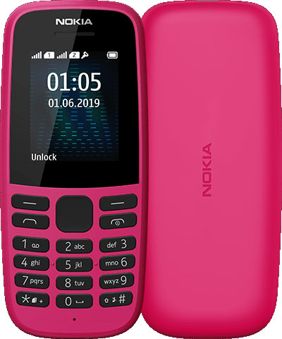 Telefon Nokia 105 Dual Pink (2019) - Maxi.az