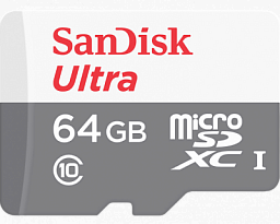 SanDisk Ultra UHS-I microSDXC 64GB 10cl w/a (SDSQUNB-064G-GN3MA)
