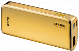 Trust Powerbank 4400 Portable Charger, Gold (20901)