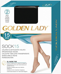 002 Golden Lady Calzino sock 15 Nero unica