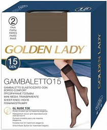 004 Golden Lady Gambaletto Lycra 15 Castoro unica